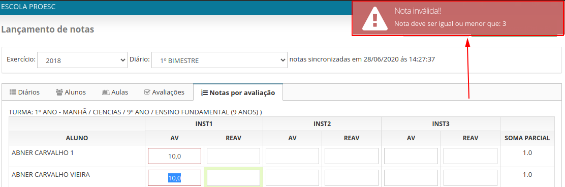 Como utilizar o ambiente de boletim online – Proesc