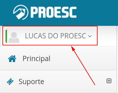 Como alterar minha senha pelo sistema? – Proesc