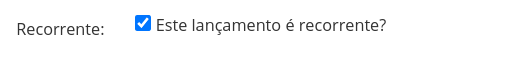 Opção de despesa recorrente