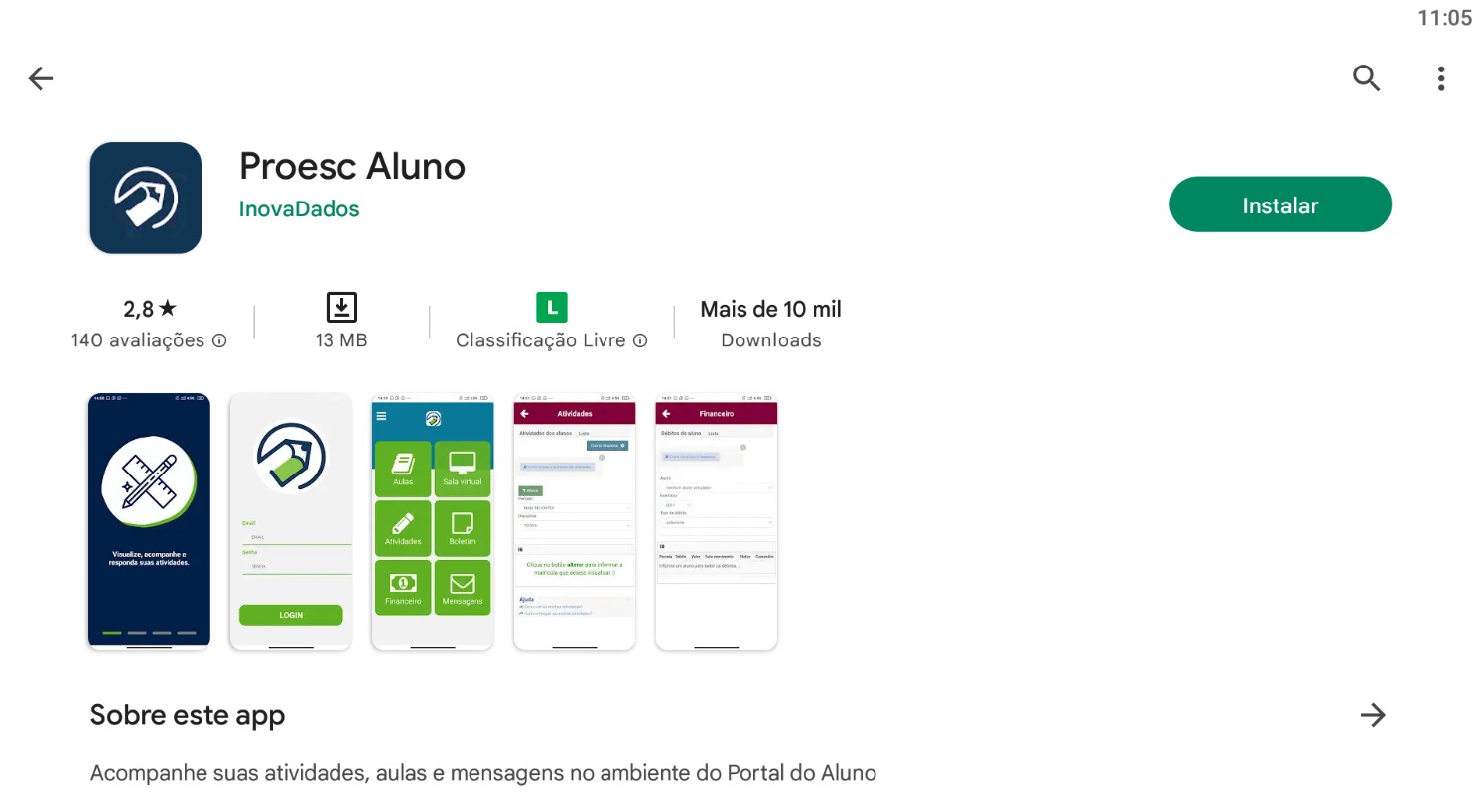 Proesc Aluno na App Store